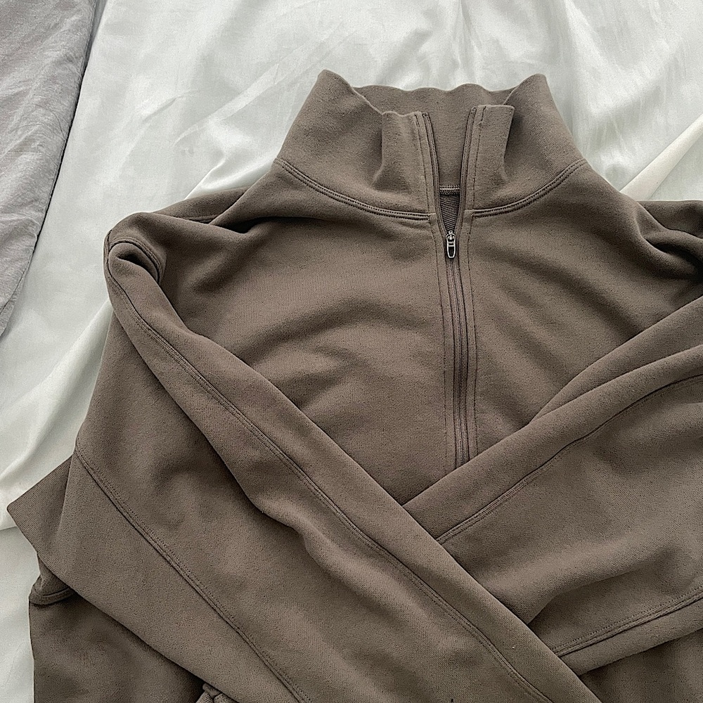 Lululemon Oversized French Terry Zip (S, Nomad)